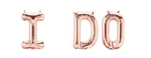 Star Bridal Shower Balloon Banner Heart Rose Gold Decorations - BashMint party decoration