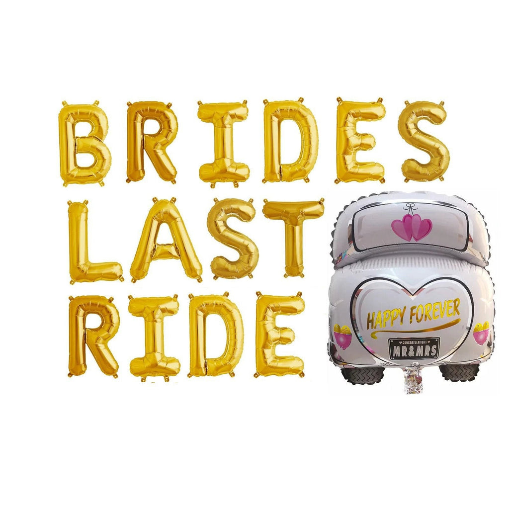 Bride Bridal Shower Balloon Banner Heart Rose Gold Decorations - BashMint party decoration