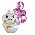 Ghost Halloween Balloon Banner Black Decorations - BashMint party decoration