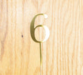 6 Cake Topper | Six | Sixth Birthday party decoration | I am six | gold acrylic mirror | 6th decor  | decoration