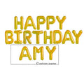 Happy Birthday Letter Balloon Banner - Birthday Decor - Hot Pink letter balloon banner