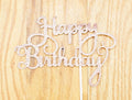 Happy Birthday Cake Topper, Rose Gold Glitter Cake Topper, 1st 2nd 3rd 4th 5th Birthday Smash Cake Decor