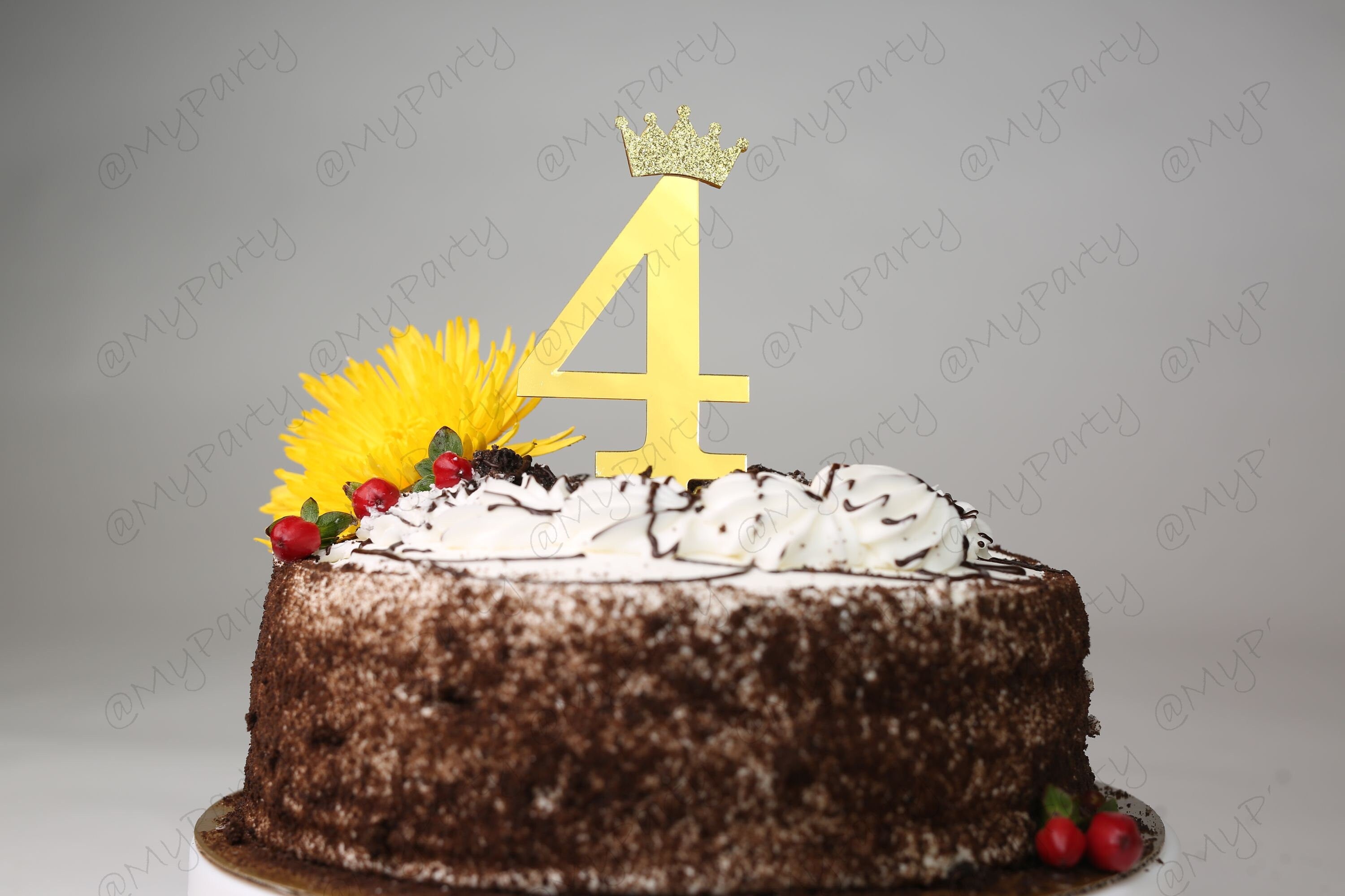One First 1st Two Second 2nd Cake Topper Acrylic Birthday CakeTopper Smash Topper any number 1 2 11 12 age Party 3 4 5 6 7 8 9 10 years