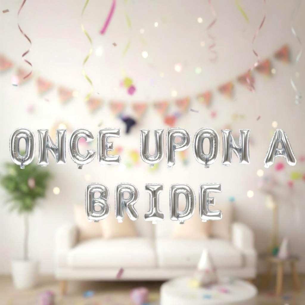 Bride Bridal Shower Balloon Banner Number Rose Gold Decorations - BashMint party decoration