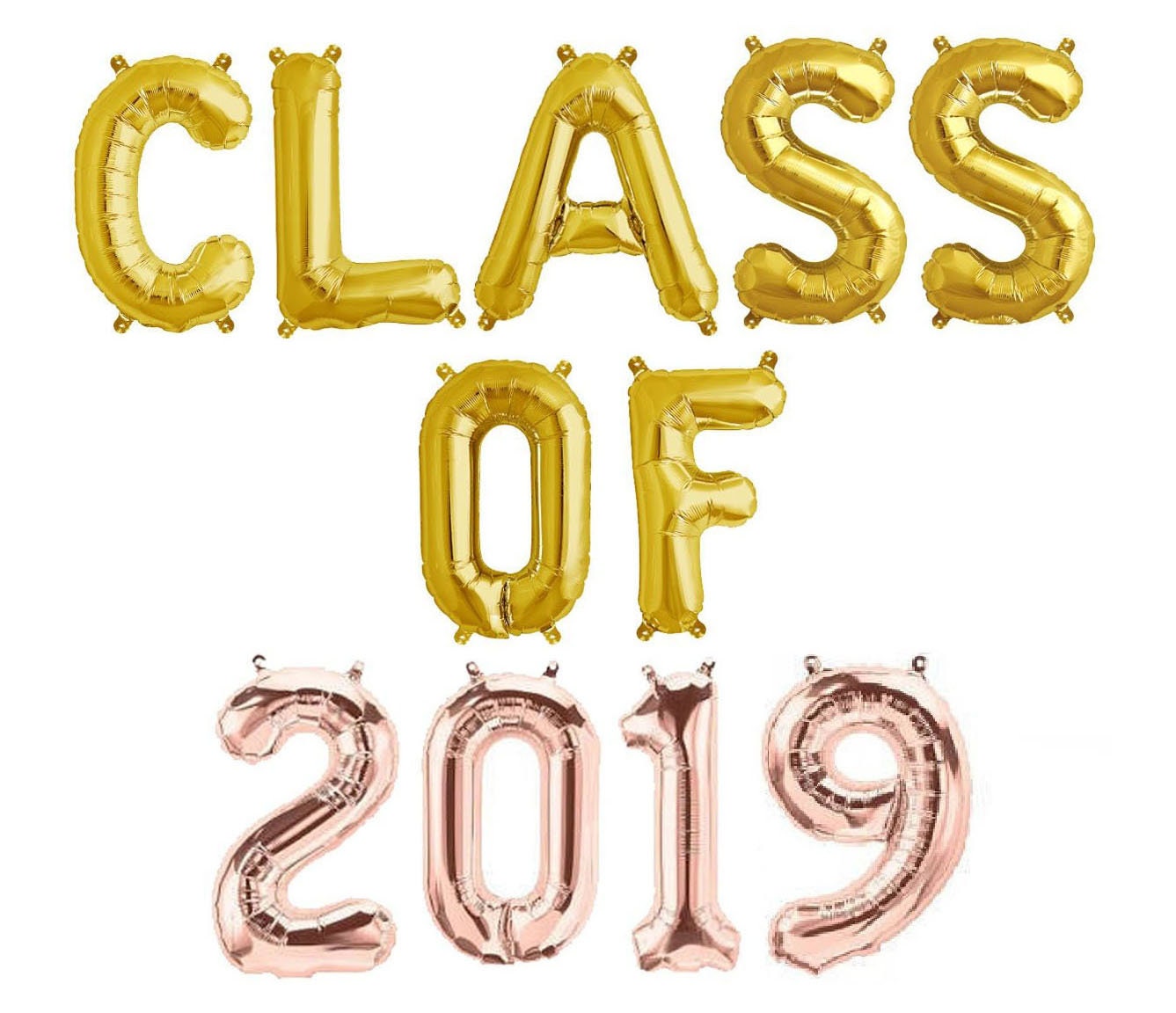 Star Graduation Balloon Banner Heart Rose Gold Decorations - BashMint party decoration