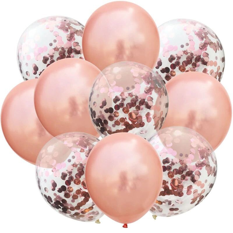 Birthday Party Balloons Number Rose Gold Decorations - BashMint party decoration