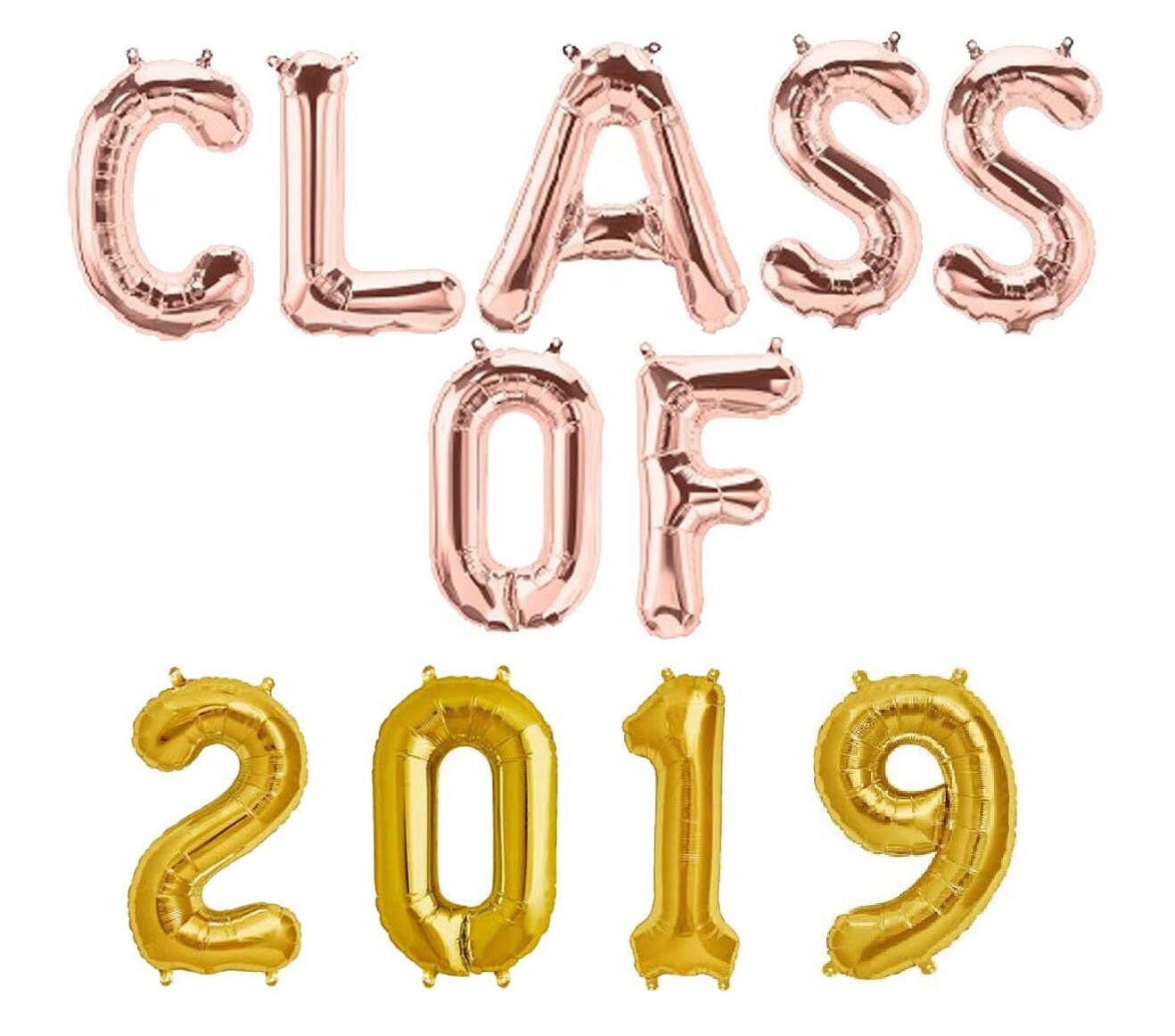 Star Graduation Balloon Banner Heart Rose Gold Decorations - BashMint party decoration