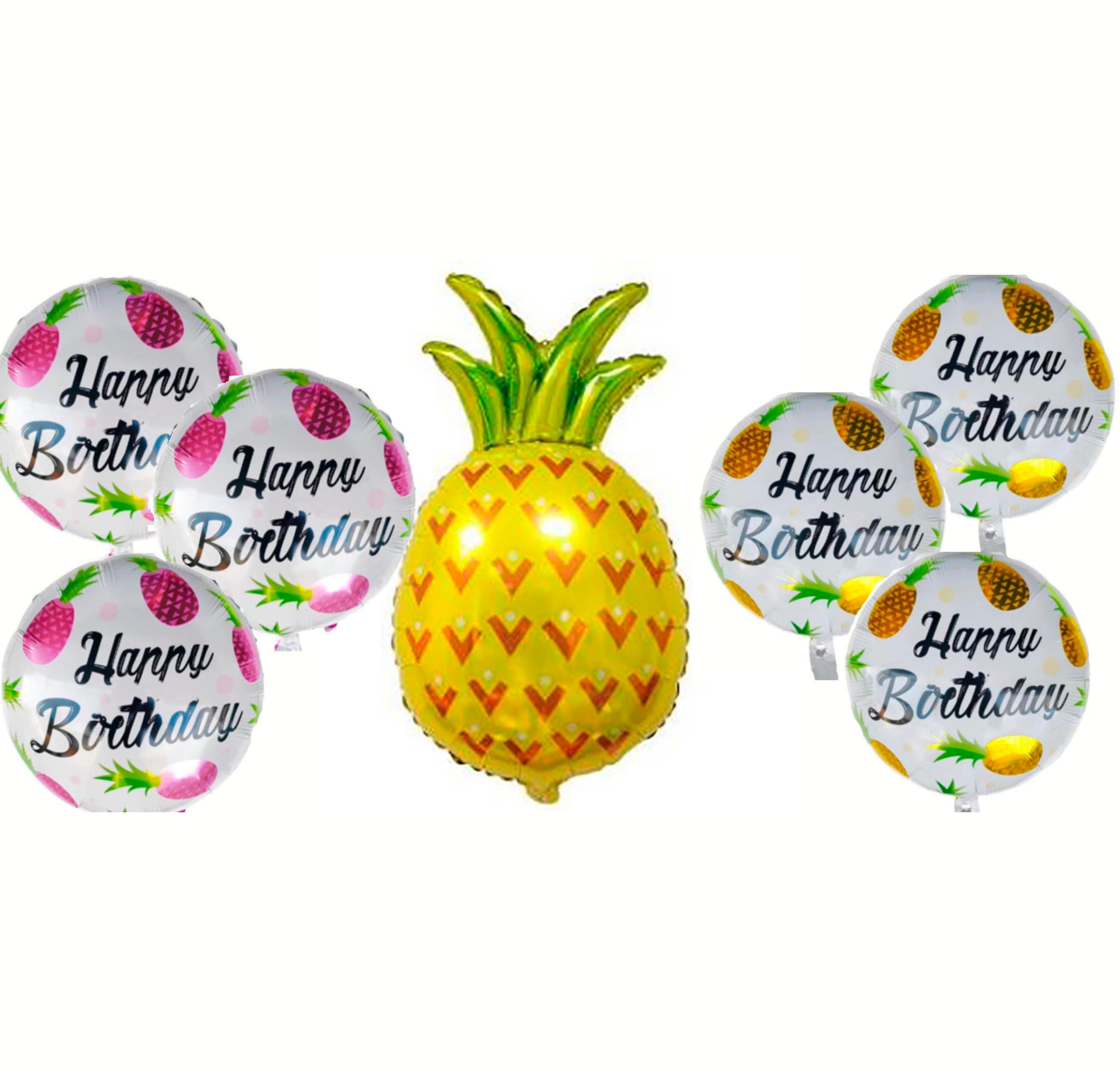 Fiesta Birthday Party Balloons Round Pink Decorations - BashMint party decoration