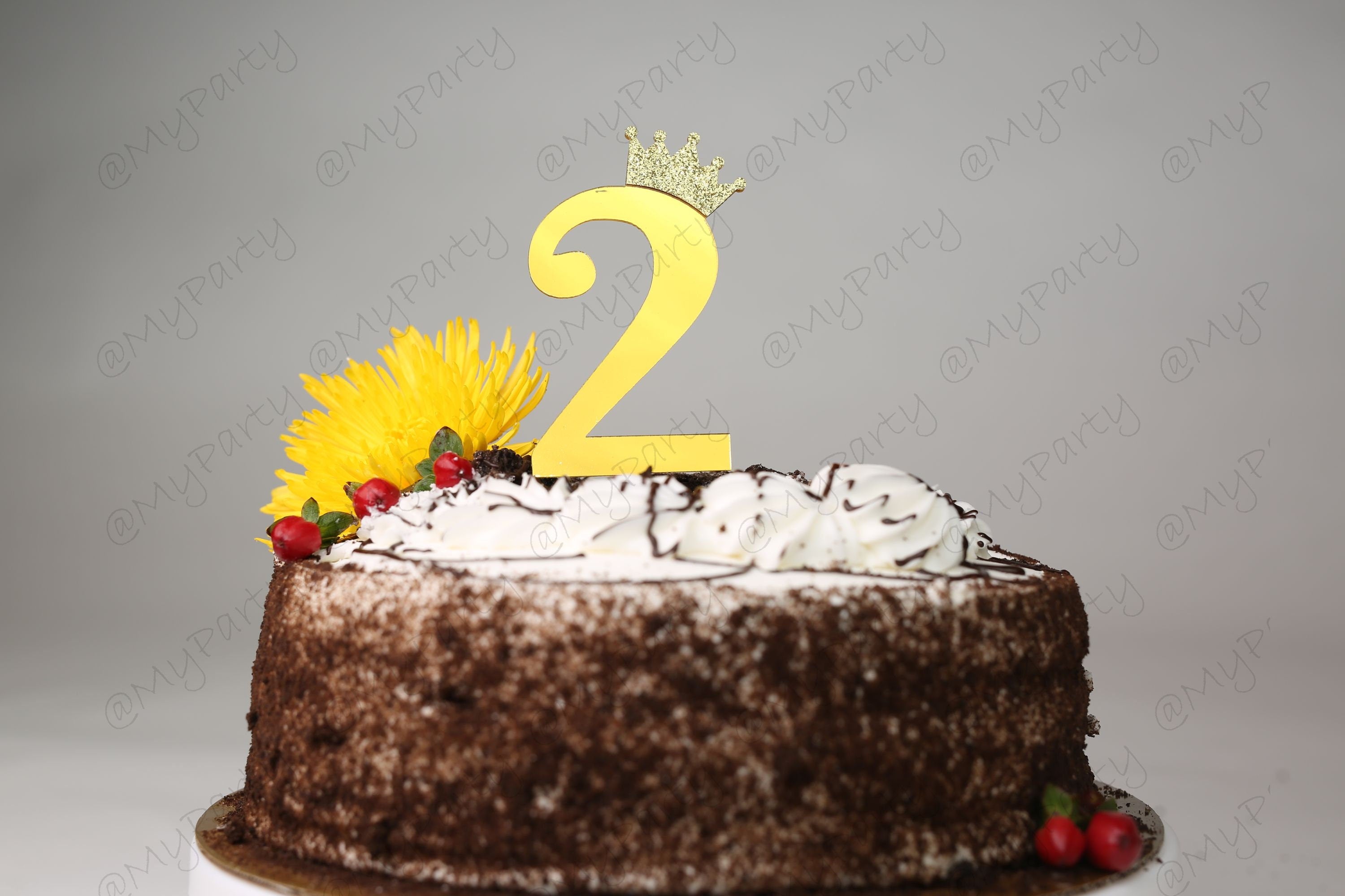 One First 1st Two Second 2nd Cake Topper Acrylic Birthday CakeTopper Smash Topper any number 1 2 11 12 age Party 3 4 5 6 7 8 9 10 years