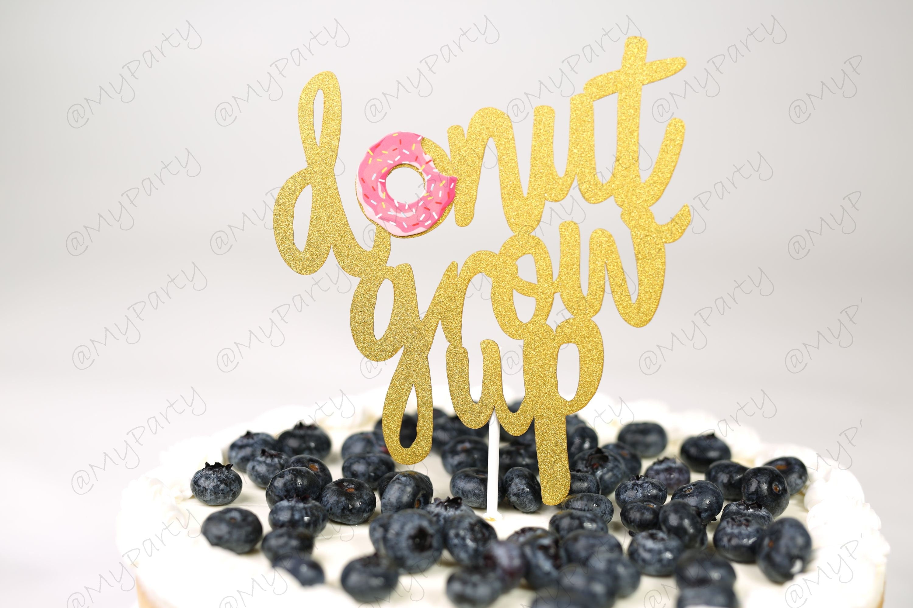 Donut Grow Up Cake Topper Glitter First Second Birthday Birthday CakeTopper Smash Cake Topper Birthday Party 3rd 4th 1st 2nd Birthday Party.