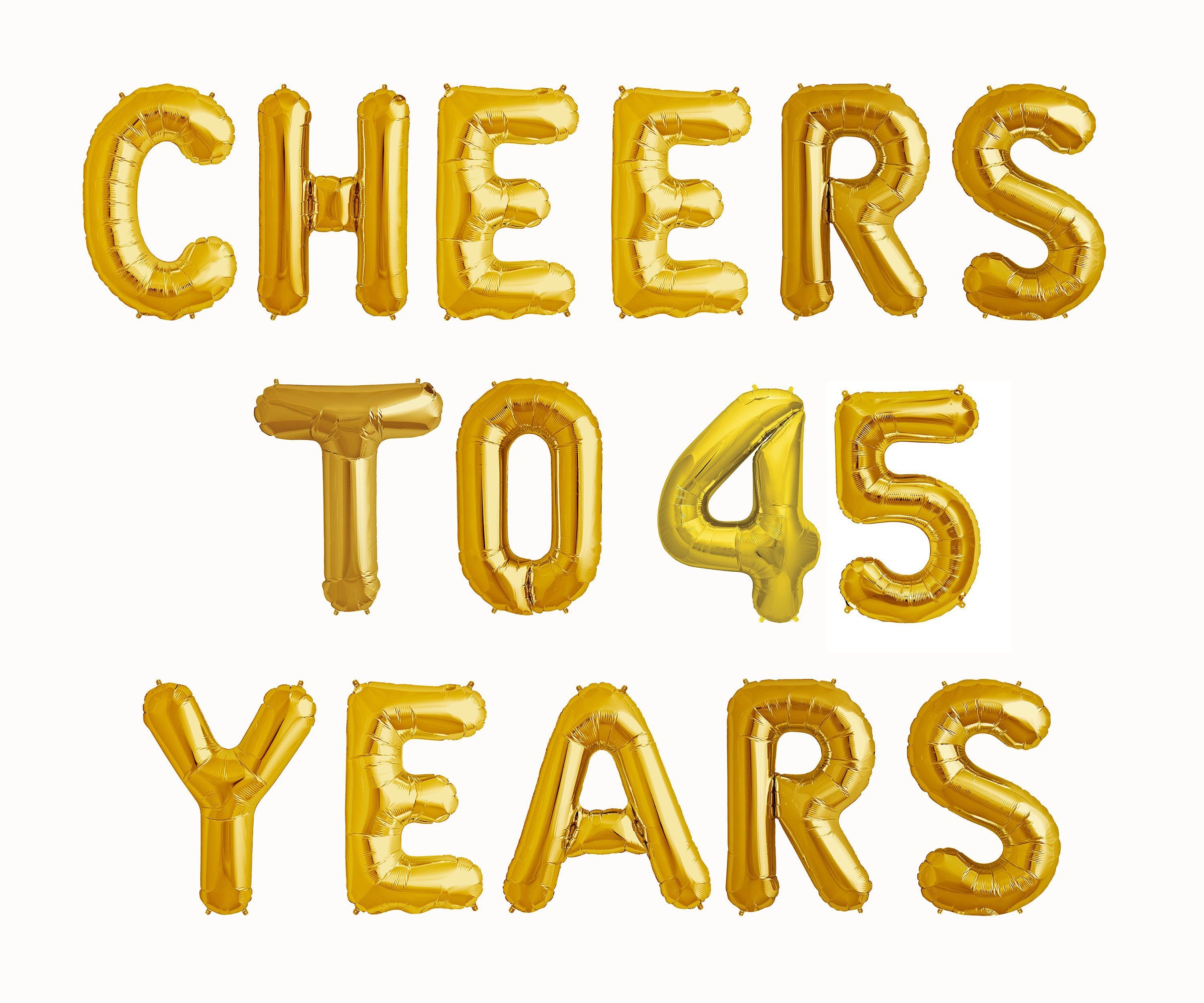 Champagne 5th Birthday Balloon Banner Letter Rose Gold Decorations - BashMint party decoration
