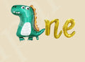 Dinosaur 1st Birthday Balloon Banner Letter Rose Gold Decorations - BashMint party decoration