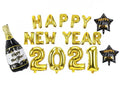 New Year Party Banner Number Rose Gold - BashMint party decoration