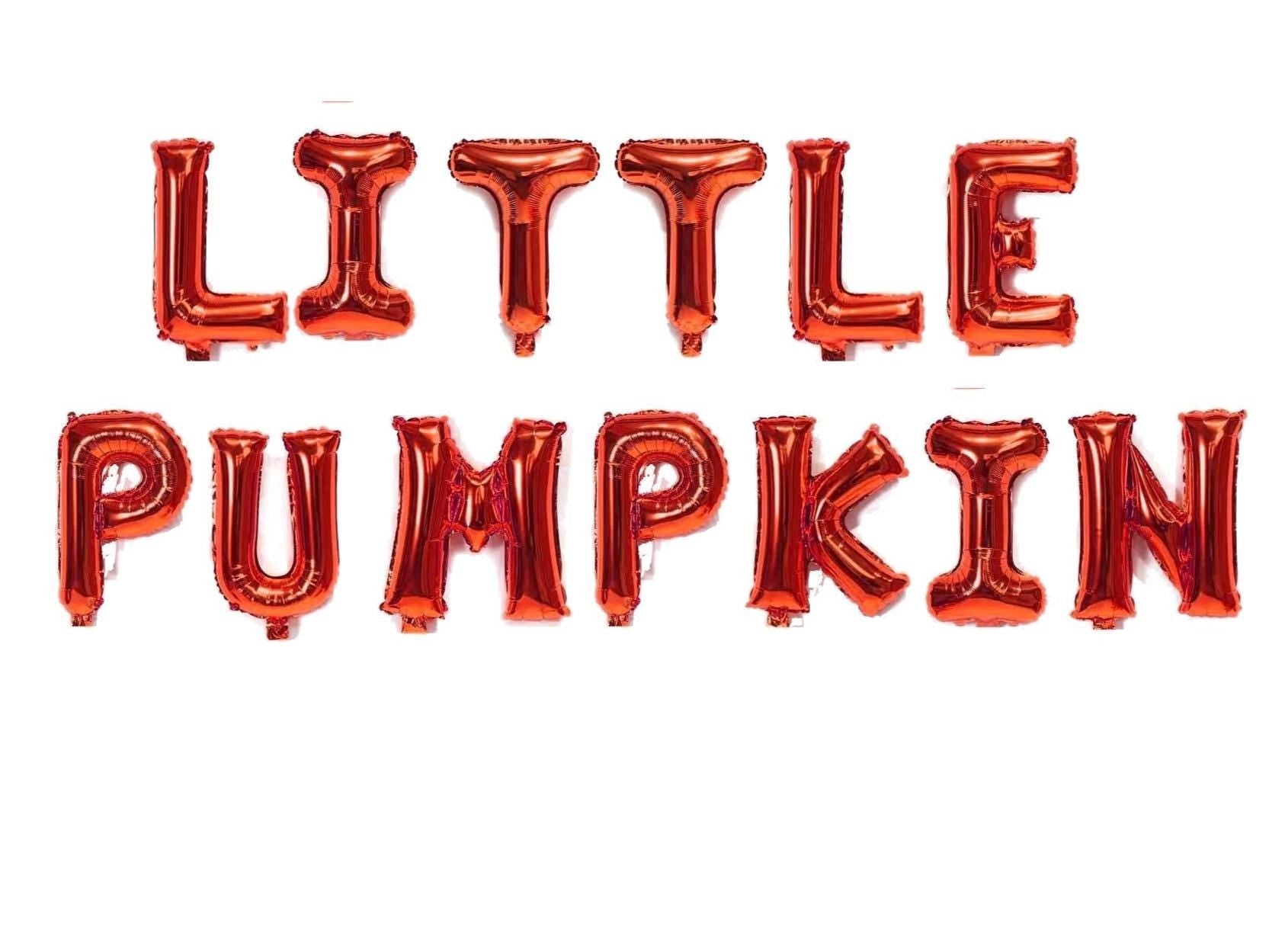 Pumpkin 1st Birthday Party Balloons Letter Rose Gold Decorations - BashMint party decoration