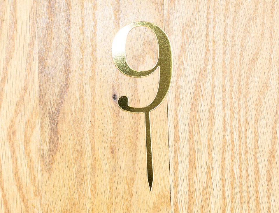 6 Cake Topper | Six | Sixth Birthday party decoration | I am six | gold acrylic mirror | 6th decor  | decoration