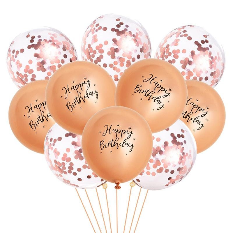 Star 1st Birthday Party Balloons Heart Rose Gold Decorations - BashMint party decoration
