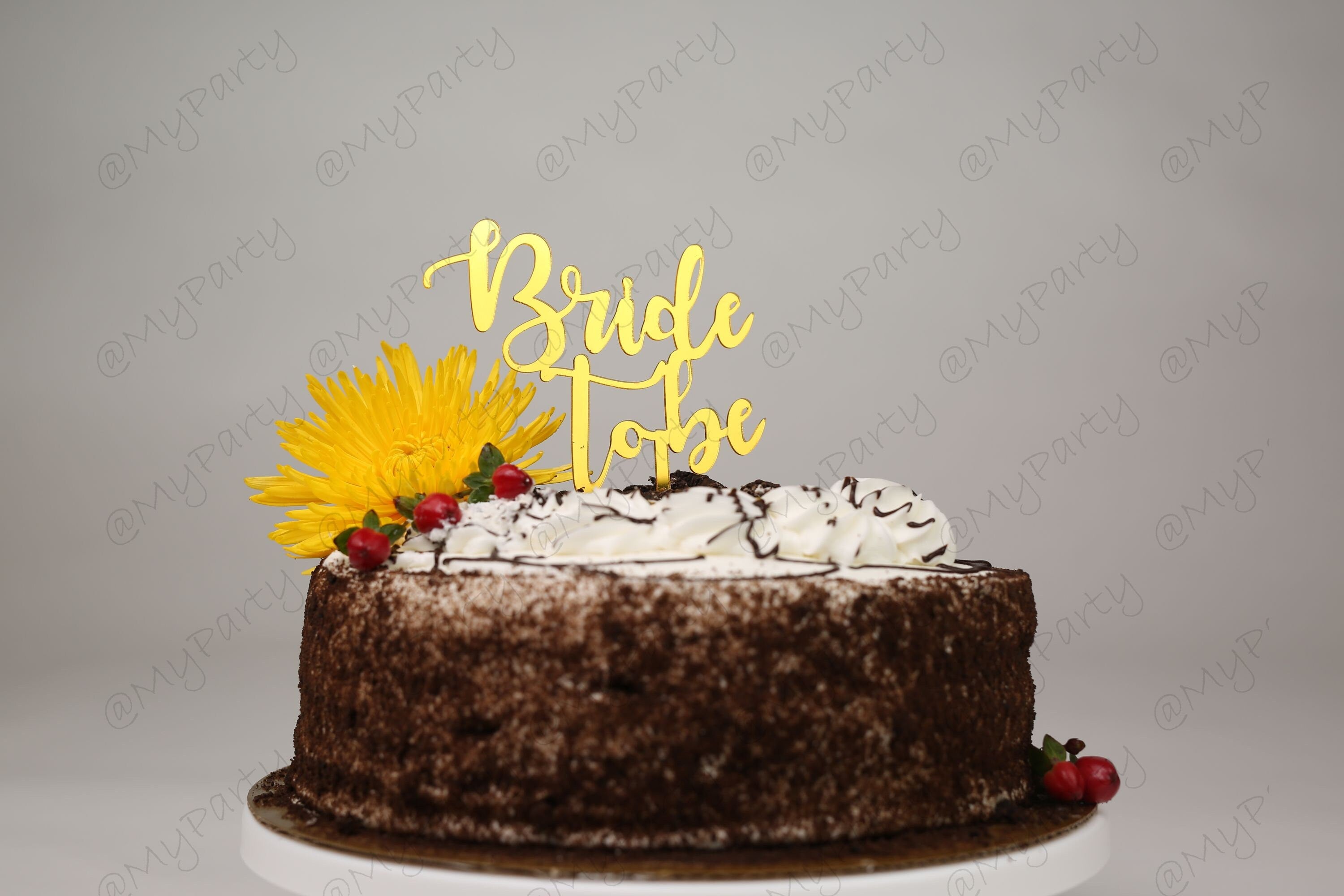 Bride to be  Cake Topper Acrylic Mirror Engagement Party CakeTopper Smash Topper Bach Bachelorette Bride to bee engaged Miss to Mrs Bride
