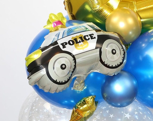 Truck Birthday Party Balloons Star Gold Decorations - BashMint party decoration