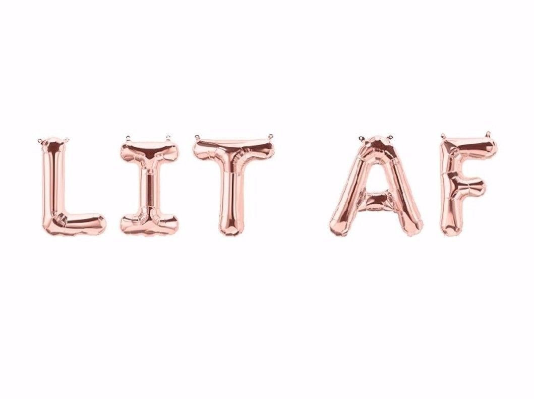 Christmas Balloon Banner Letter Rose Gold Decorations - BashMint party decoration