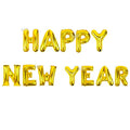 Happy New Year Letter Balloon Banner - New Year Decor - Hot Pink letter balloon banner