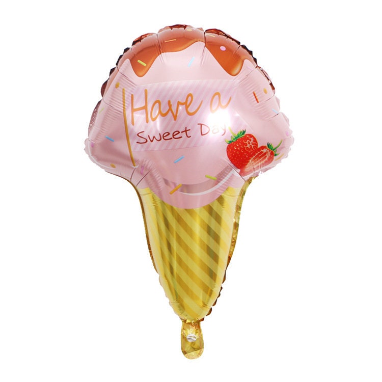 Strawberry Birthday Balloon Banner Heart Gold Decorations - BashMint party decoration
