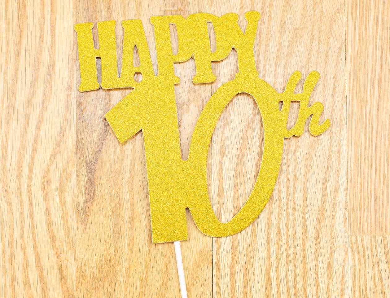 HAPPY 60TH Cake Topper Glitter - sixtieth Birthday sixty 60 Birthday Cake topper. Birthday Party. Sixty Birthday Party