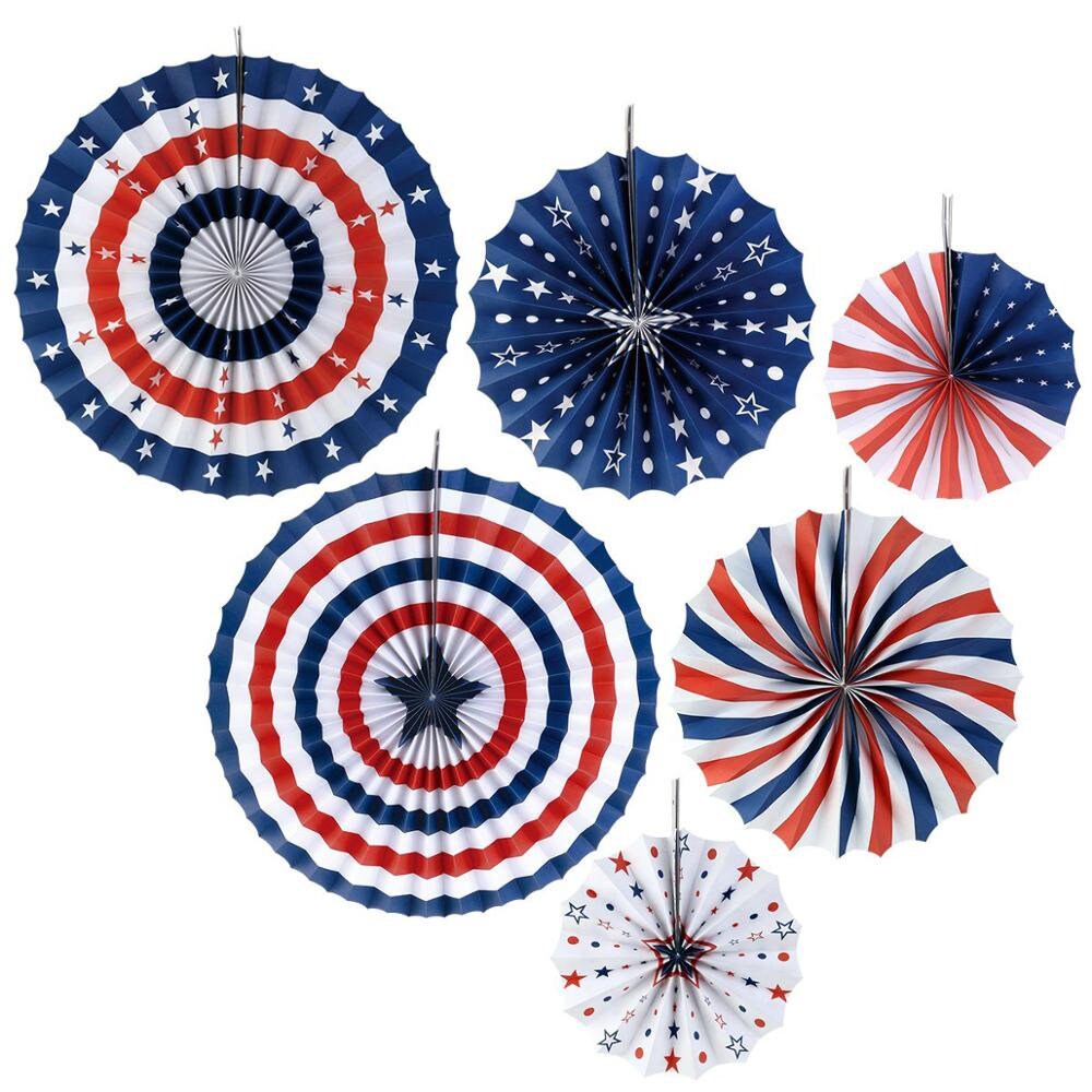 Birthday Paper Fan Decorations Number White - BashMint party decoration