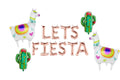 Fiesta Birthday Balloon Banner Letter Rose Gold Decorations - BashMint party decoration