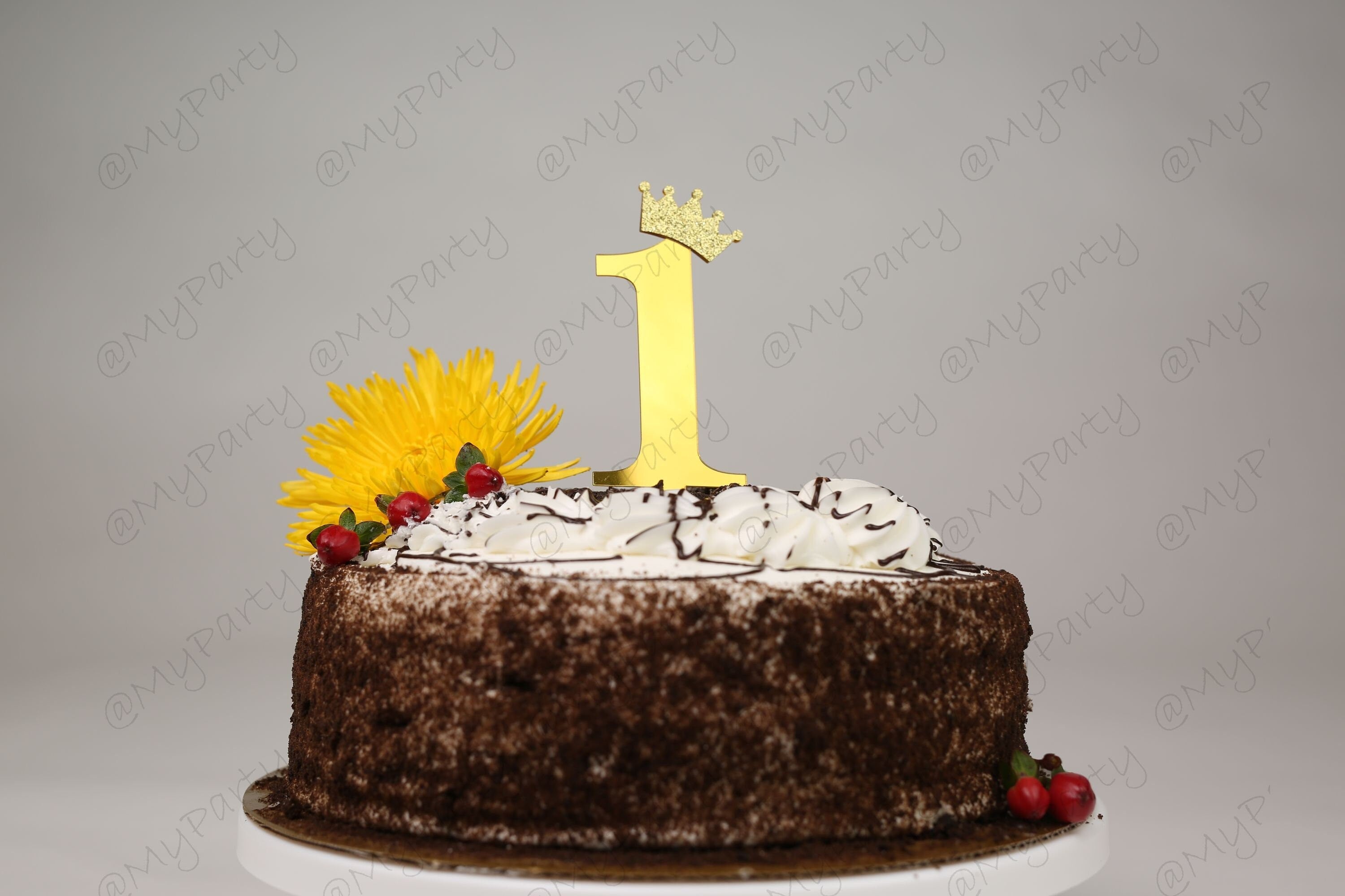 One First 1st Two Second 2nd Cake Topper Acrylic Birthday CakeTopper Smash Topper any number 1 2 11 12 age Party 3 4 5 6 7 8 9 10 years