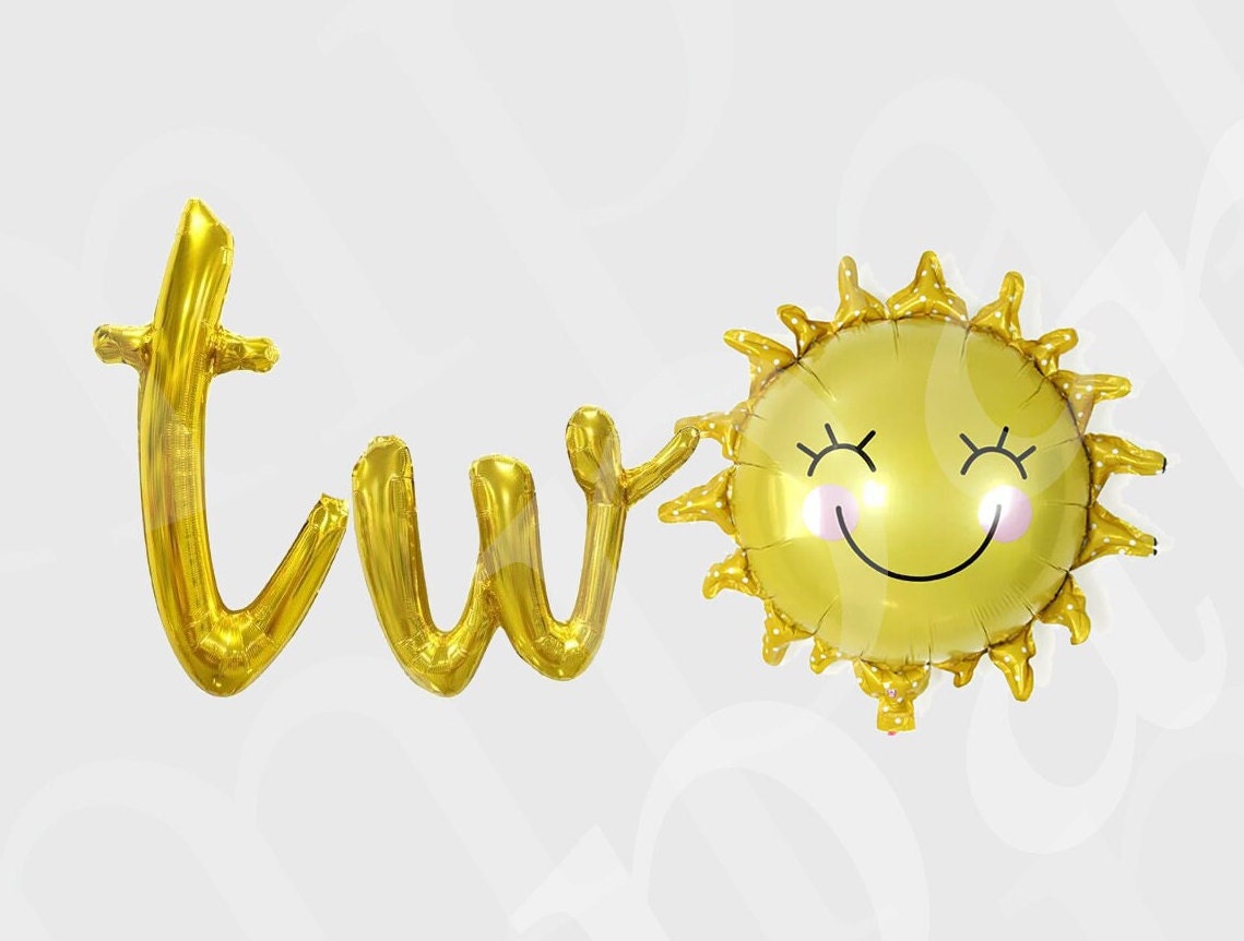Two the Moon Balloon Banner, Second Trip Around the Sun Birthday Decor, Outer Space 2nd Birthday Party Decorations