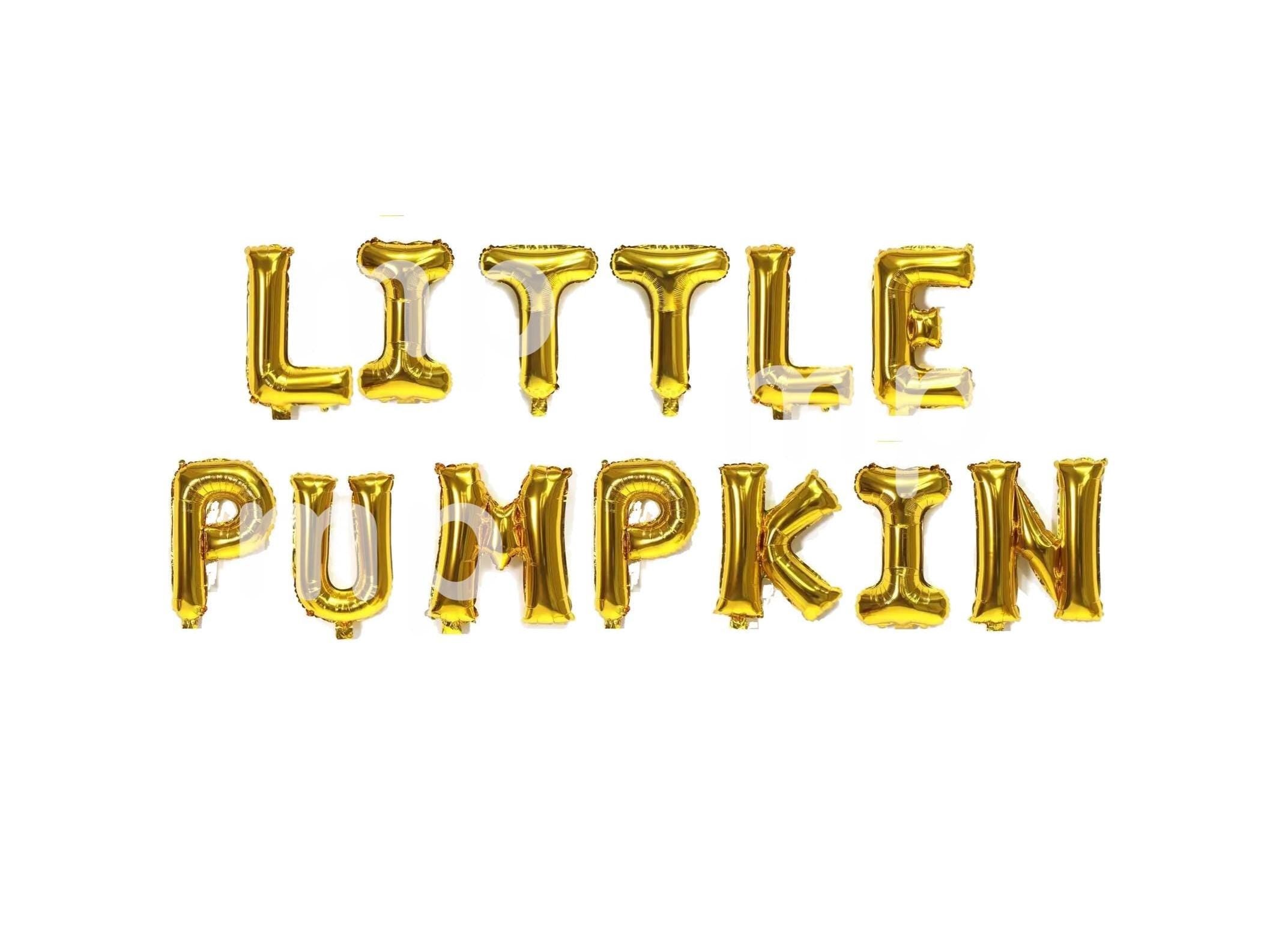 Pumpkin 1st Birthday Party Balloons Letter Rose Gold Decorations - BashMint party decoration