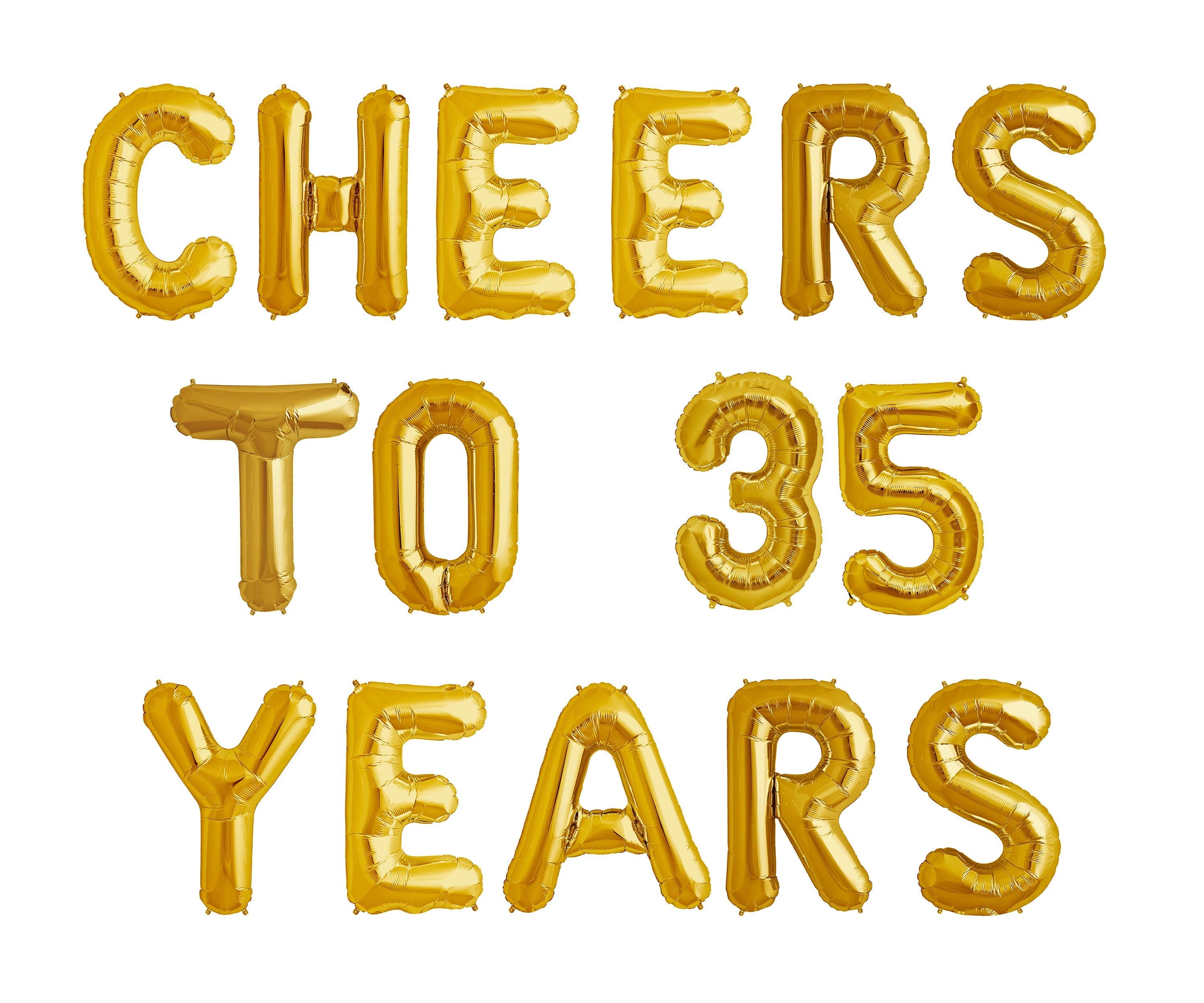 Champagne 5th Birthday Balloon Banner Letter Rose Gold Decorations - BashMint party decoration