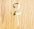 2 Cake Topper | Two | Second Birthday party decoration | I am two | gold acrylic mirror | 2nd decor  | decoration