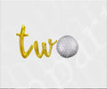 Golf 2nd Birthday Balloon Banner Letter Rose Gold Decorations - BashMint party decoration