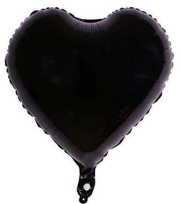 Heart Birthday Party Balloons Black Decorations - BashMint party decoration