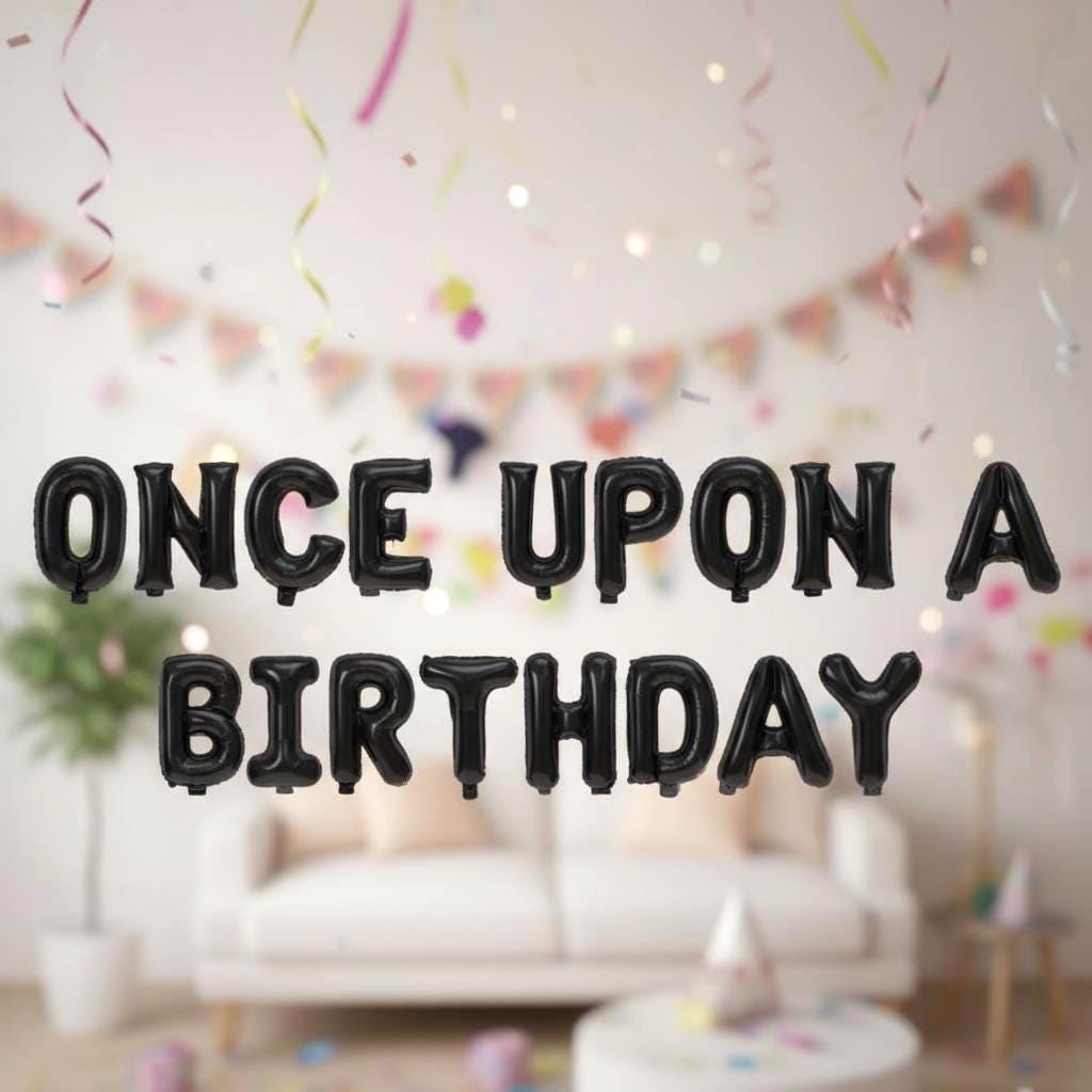 Birthday Balloon Banner Number Rose Gold Decorations - BashMint party decoration