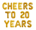 Champagne Birthday Balloon Banner Letter Rose Gold Decorations - BashMint party decoration