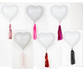 Heart Birthday Tassel Garland Hot Pink - BashMint party decoration
