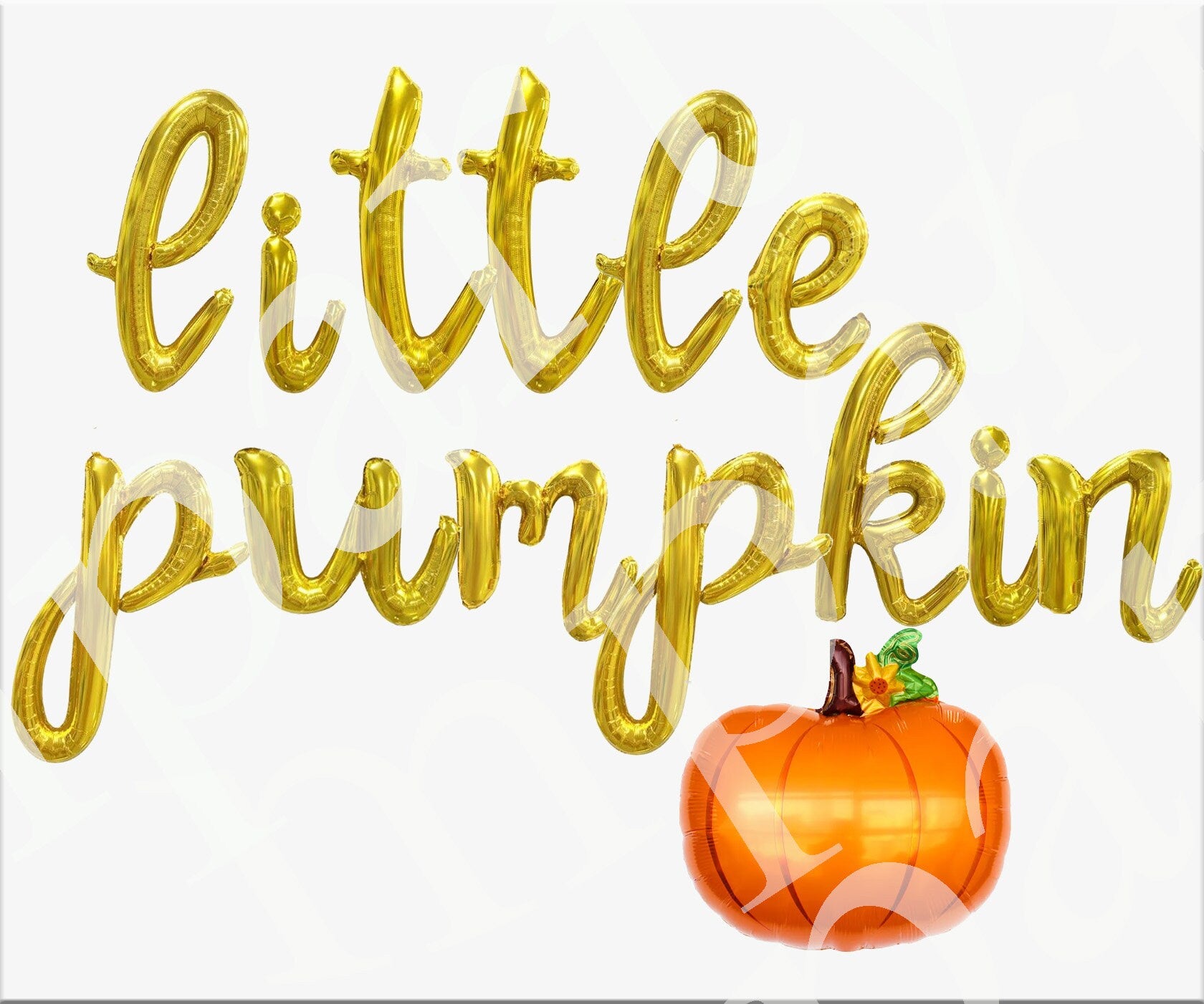 Pumpkin 1st Birthday Balloon Banner Letter Rose Gold Decorations - BashMint party decoration