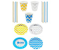 Baby Shower Straws & Stirrers Number Gold - BashMint party decoration