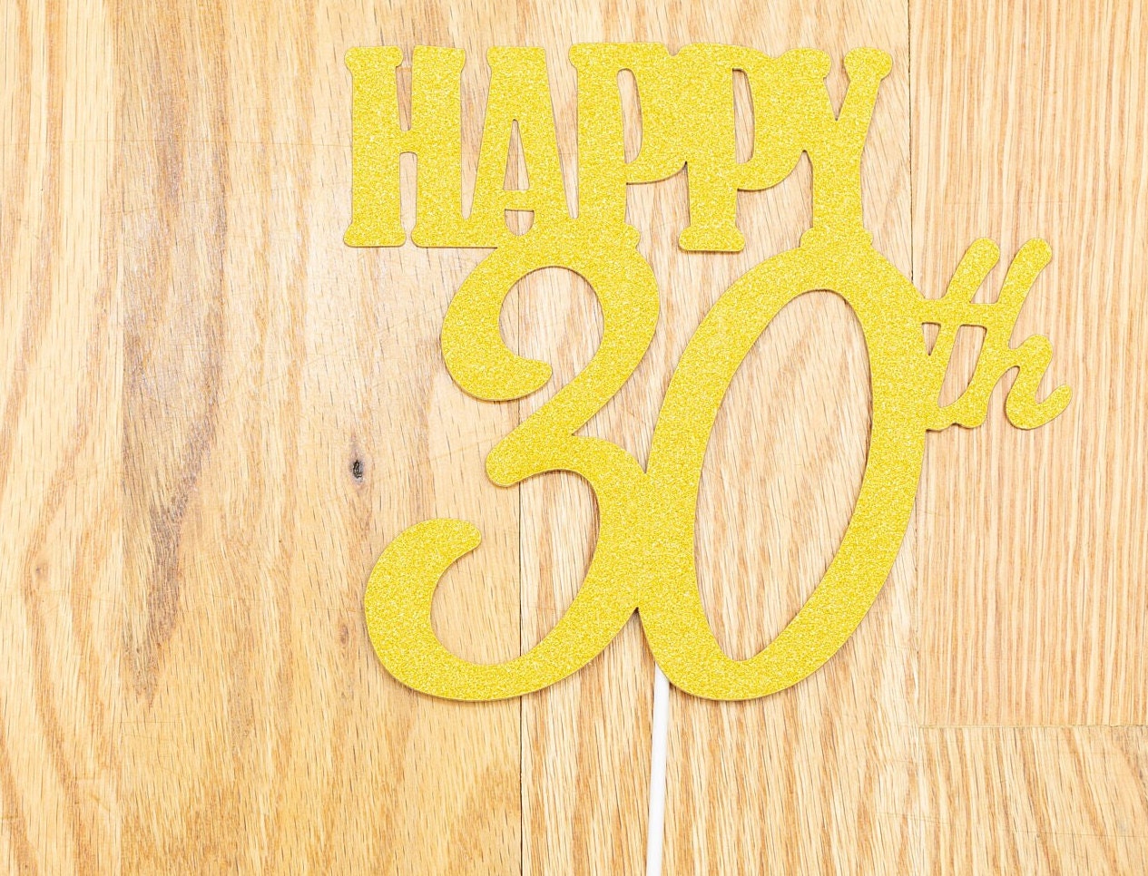 HAPPY 60TH Cake Topper Glitter - sixtieth Birthday sixty 60 Birthday Cake topper. Birthday Party. Sixty Birthday Party