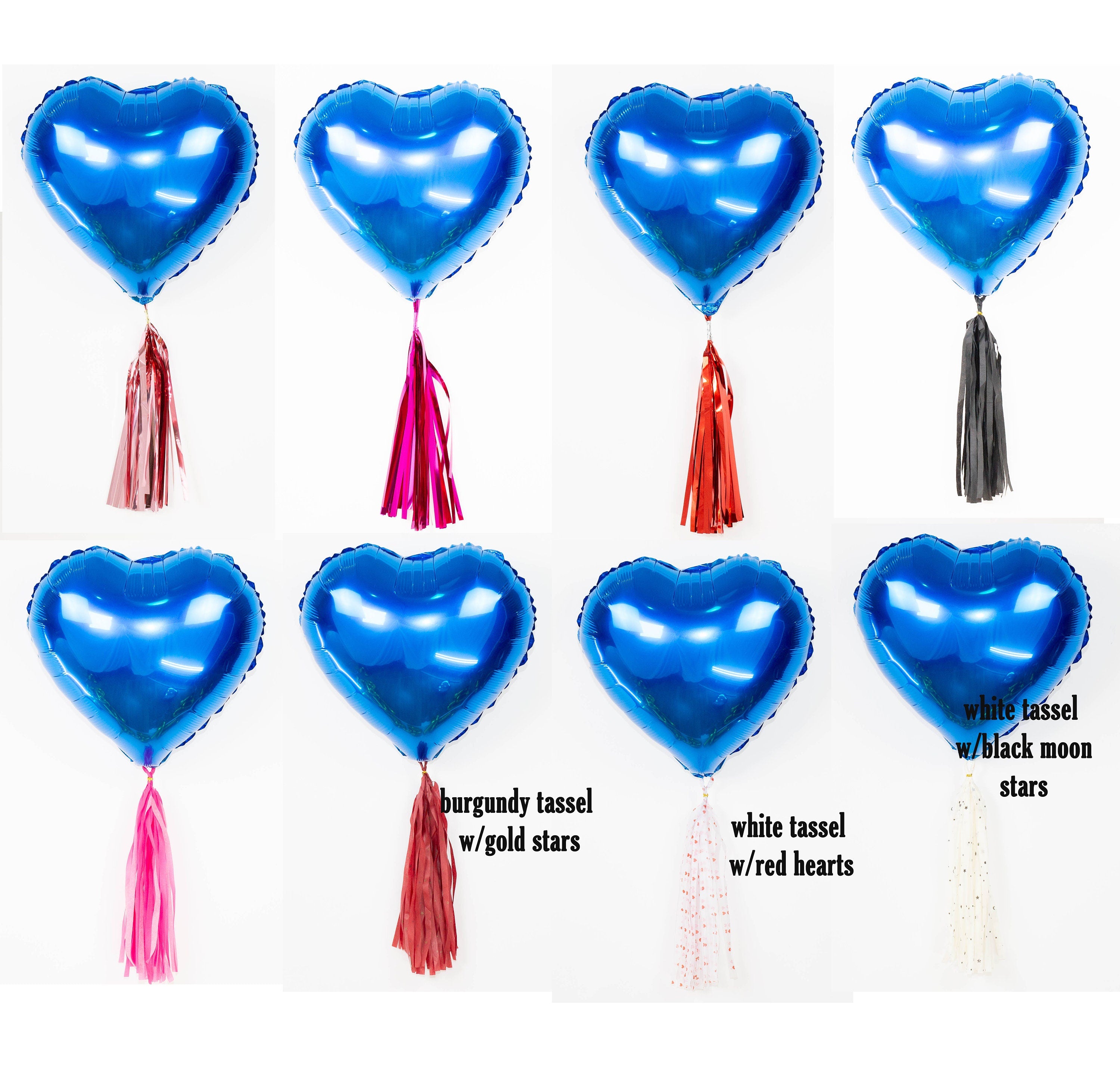 Star Birthday Tassel Garland Heart Hot Pink - BashMint party decoration
