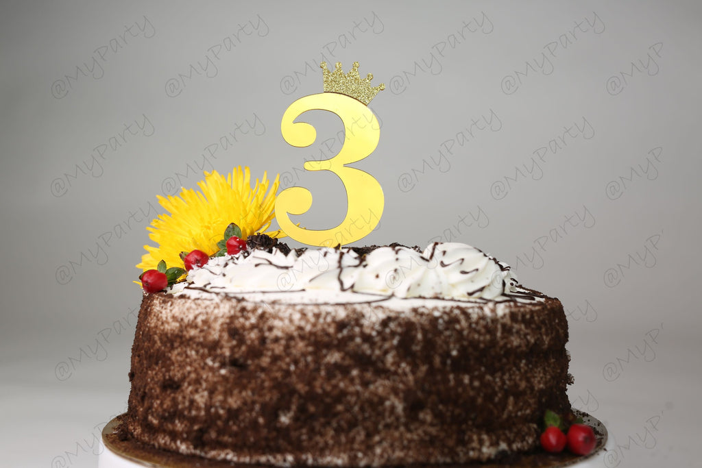 One First 1st Two Second 2nd Cake Topper Acrylic Birthday CakeTopper Smash Topper any number 1 2 11 12 age Party 3 4 5 6 7 8 9 10 years