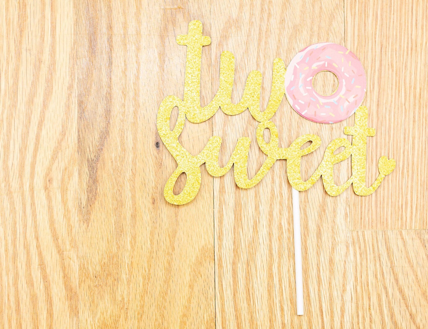 Cyber sale Two Sweet Cake Topper Glitter - Second Birthday. Birthday CakeTopper. Smash Cake Topper. Birthday Party. 2nd Birthday Party.