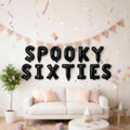 Halloween 60th Balloon Banner Star Rose Gold Decorations - BashMint party decoration