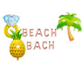 Beach Bachelorette Party Balloon Banner Heart Rose Gold Decorations - BashMint party decoration