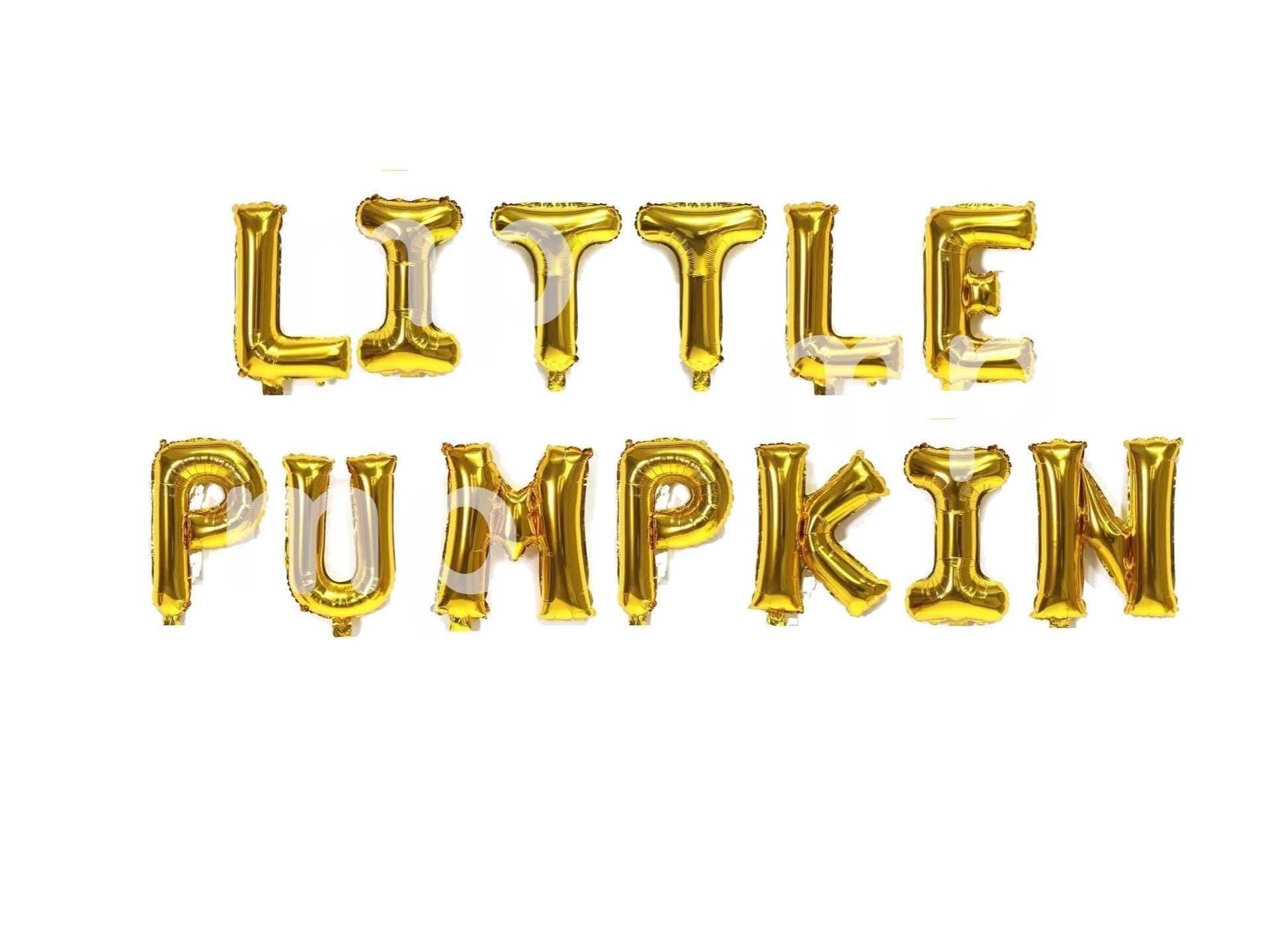 Pumpkin 1st Birthday Party Balloons Letter Rose Gold Decorations - BashMint party decoration