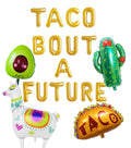 Taco Graduation Balloon Banner Letter Rose Gold Decorations - BashMint party decoration