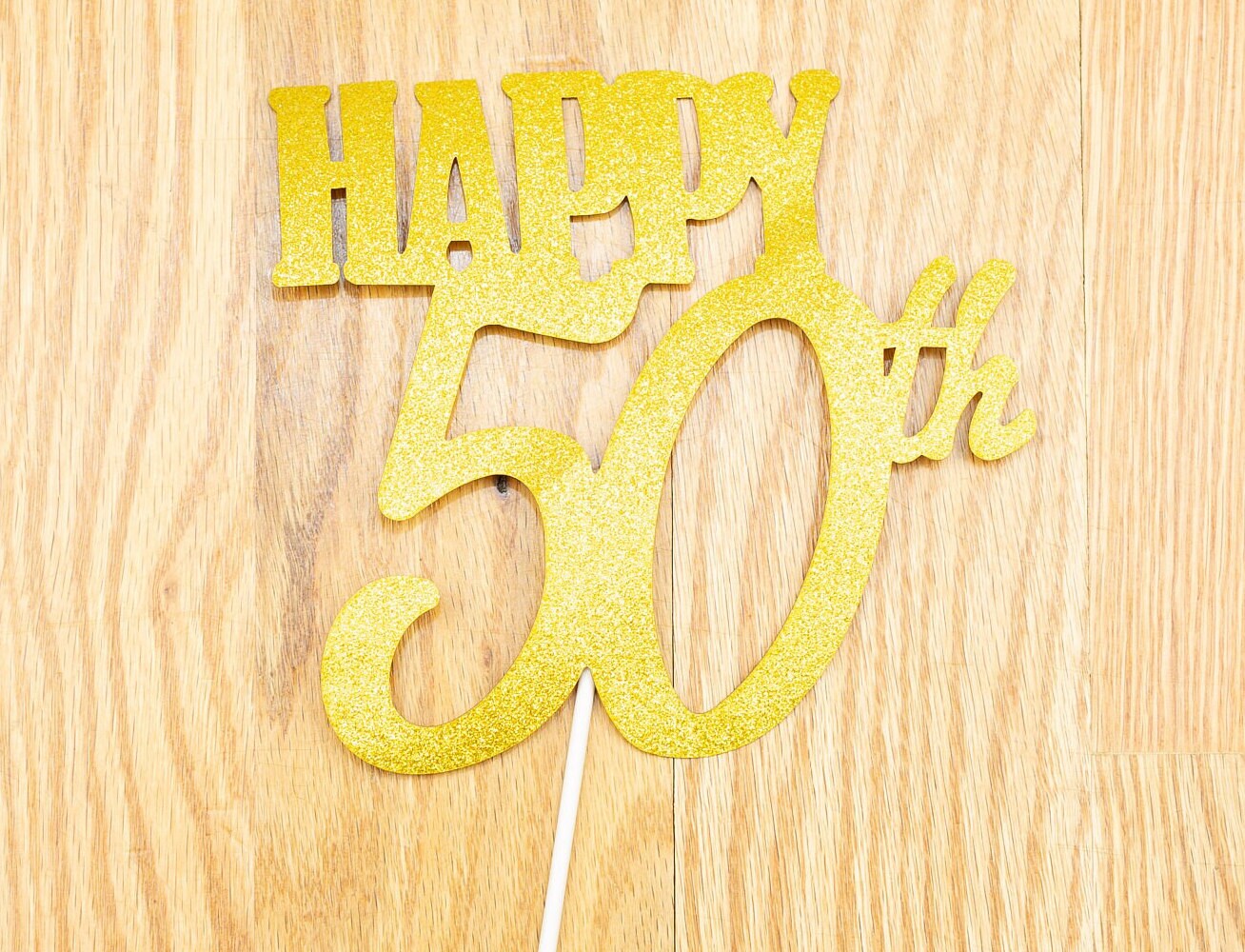 HAPPY 60TH Cake Topper Glitter - sixtieth Birthday sixty 60 Birthday Cake topper. Birthday Party. Sixty Birthday Party