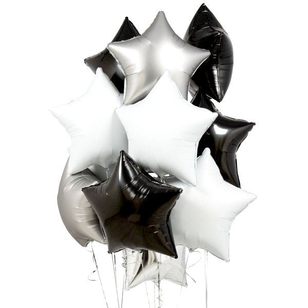 Star Birthday Party Balloons Heart Black Decorations - BashMint party decoration